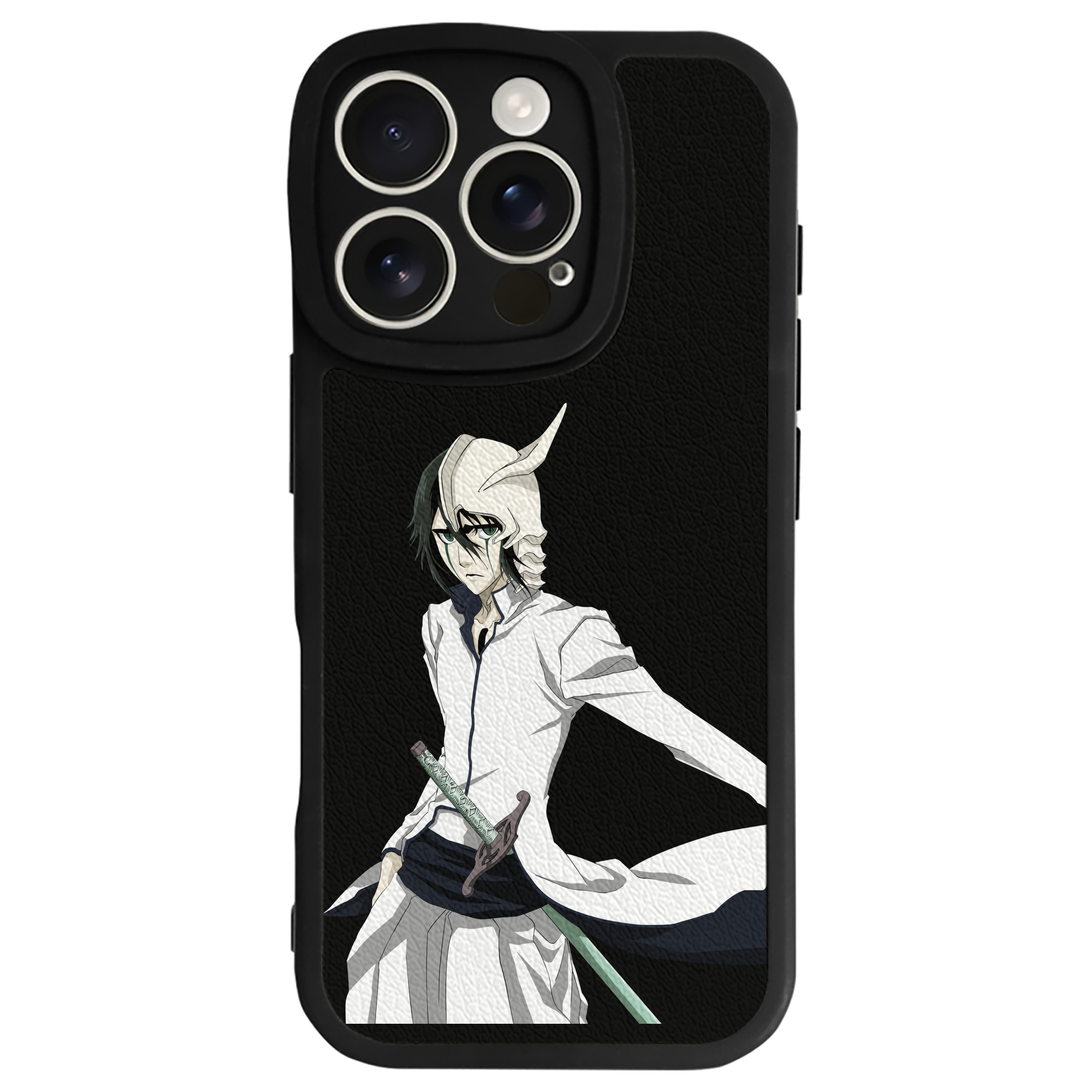 （画像用） ブリーチ ウルキオラ·シファー BLEACH Ulquiorra cifer 【iPhone 16シリーズ対応】シリコンスマホケース（レザー調） 材質：シリコン